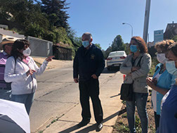 Director de Secpla Rodrigo Duarte visita futuro Parque Los Almendros
