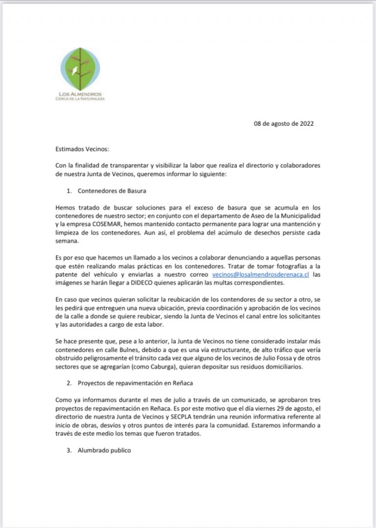 Informativo primer semestre 2022