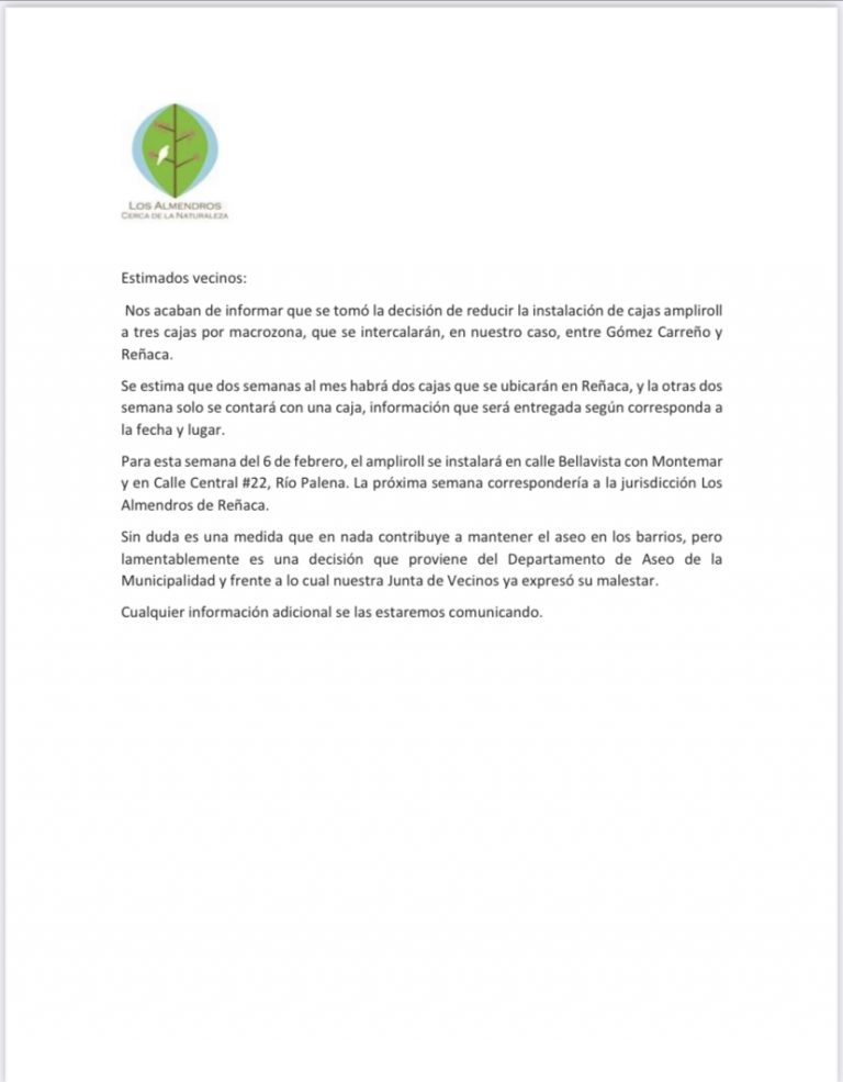 INFORMACIÓN SOBRE INSTALACIÓN DE AMPLIROLL